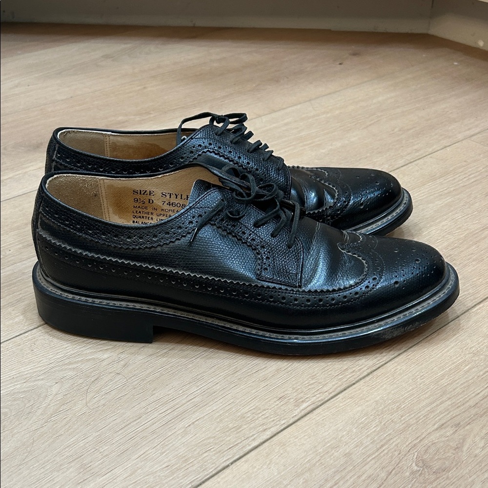 Vintage 70s Sears Men’s Wingtip Dress Shoes 9.5D
